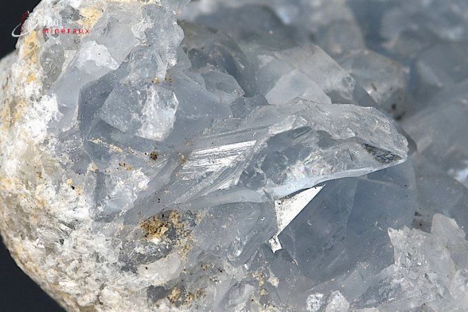 cristaux de celestine mineraux