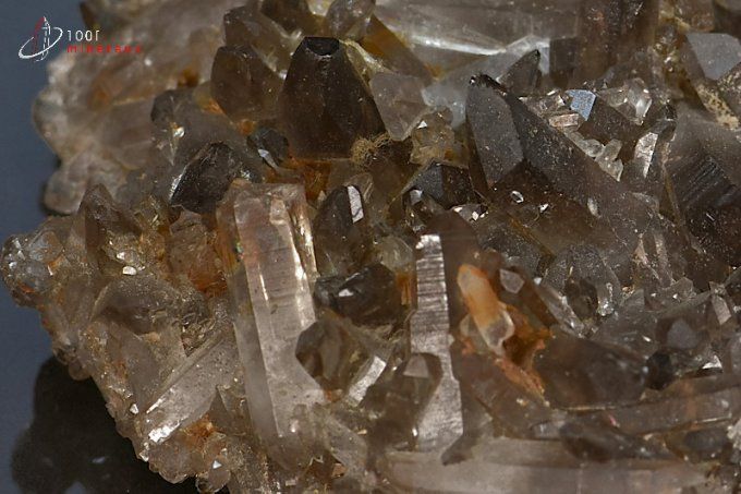 cristaux de quartz fume