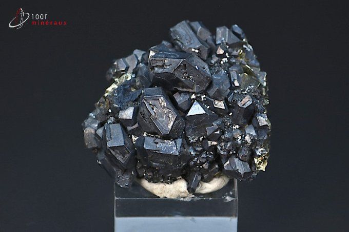 cristaux de galene sur pyrite