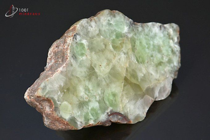 plaque polie de prehnite