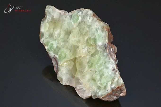 plaque polie de prehnite