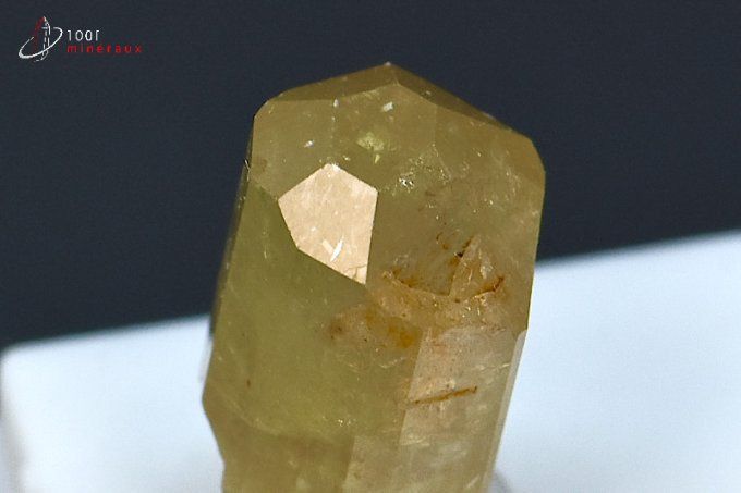 cristal d'apatite jaune