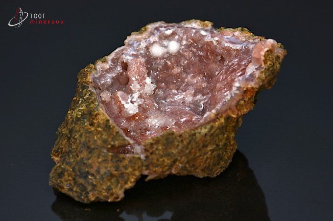 Calcédoine rouge - Maroc - minéraux à cristaux 7,1 cm / 87g / BL735