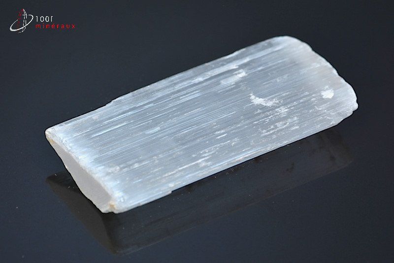 Gypse fibreux ou Sélénite - Maroc - minéraux bruts 6,8 cm / 28g / BL75