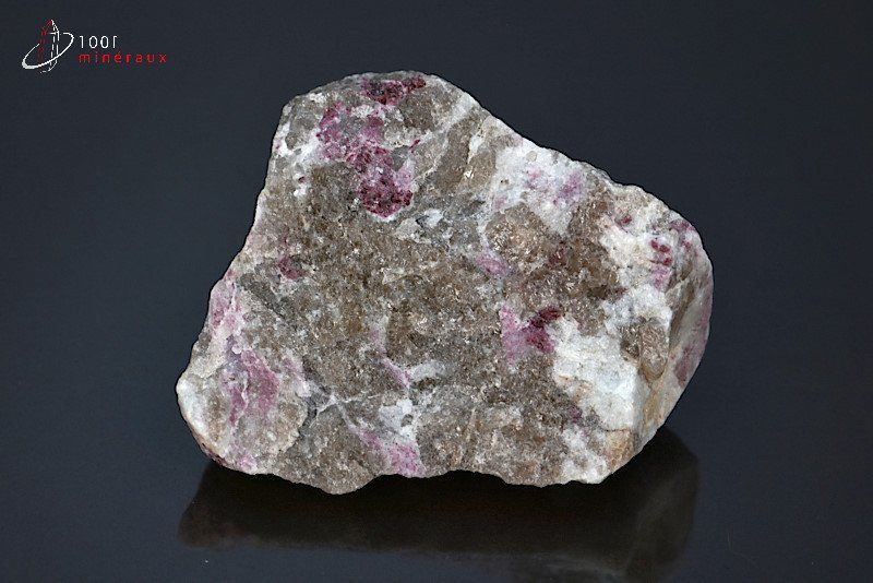 Tourmaline rose ou Rubellite sur Quartz - Brésil - minéraux à cristaux 4,7 cm / 59g / BL79