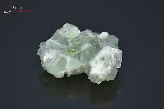 prehnite cristallisée verte