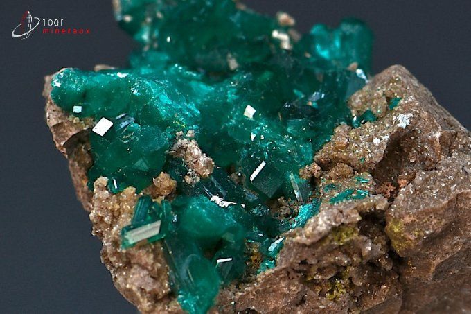 cristaux dioptase mineraux