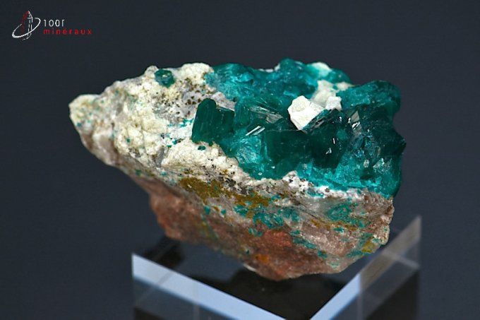 cristaux dioptase mineraux