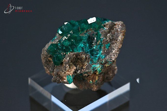 cristaux dioptase mineraux