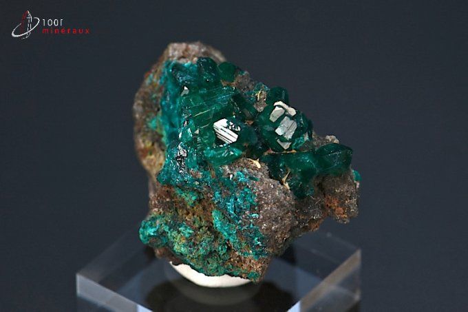 cristaux dioptase mineraux