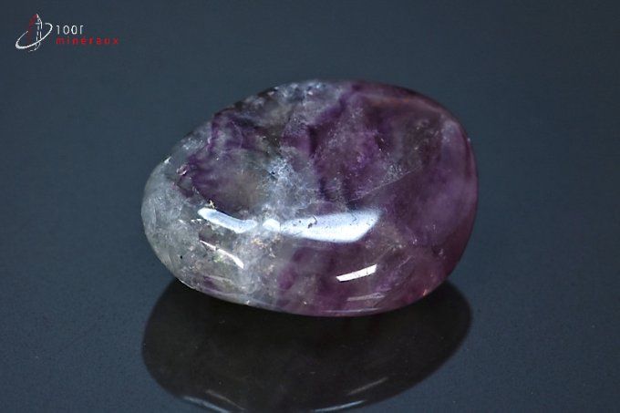 Fluorine verte et violette polie - Chine - pierres polies 3,6 cm / 28g / BM153