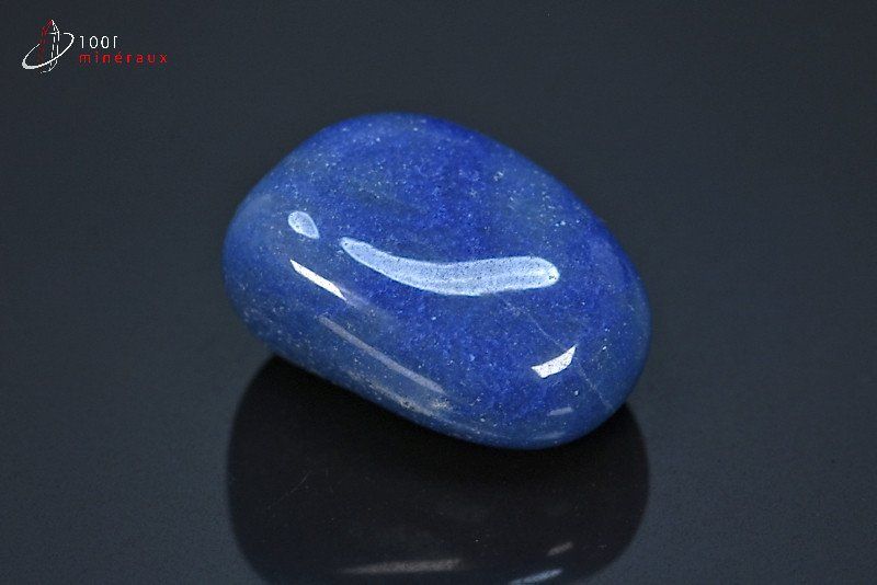Quartz bleu poli - Brésil - pierres polies 3,1 cm / 27g / BM183