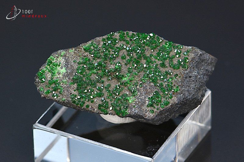 Uvarovite - Russie - minéraux à cristaux 3,9 cm / 22g / BM256