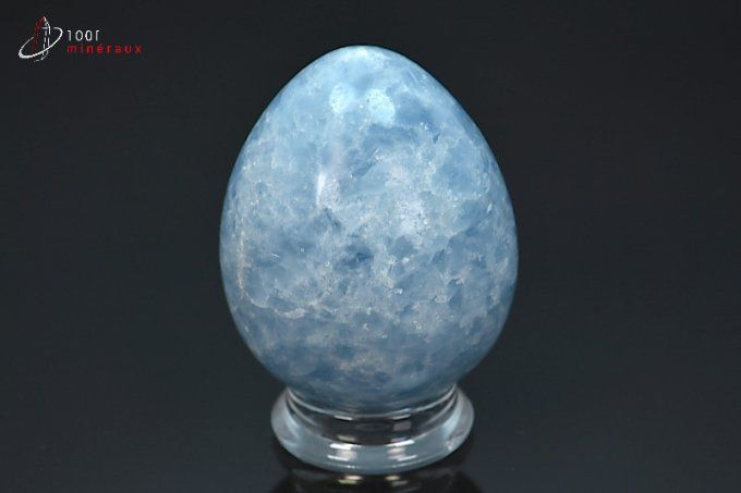 Oeuf en Calcite bleue poli