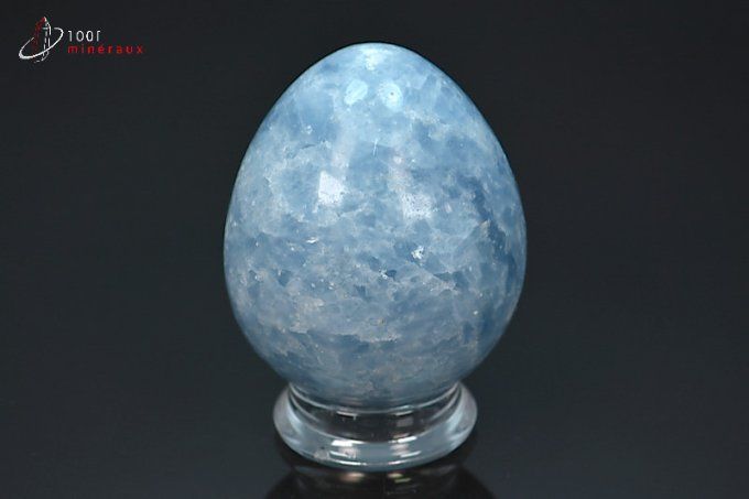 Oeuf en Calcite bleue poli