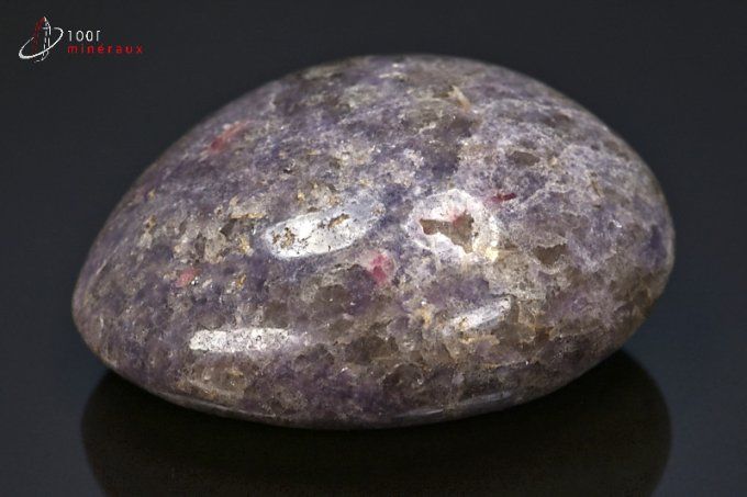 lepidolite galet poli