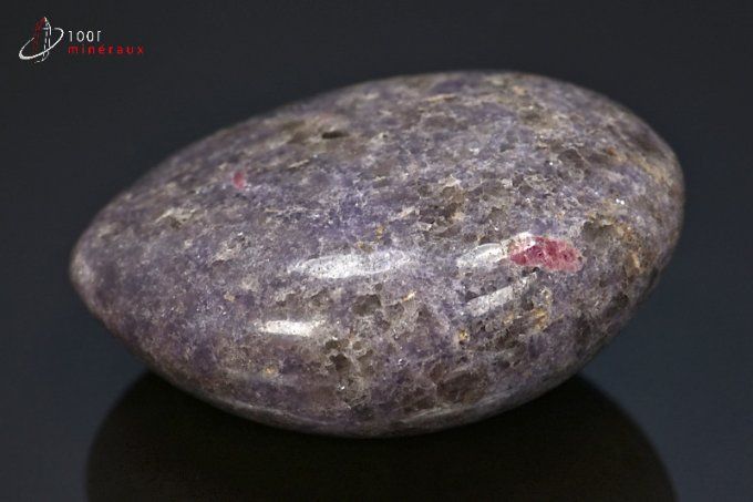 lepidolite galet poli