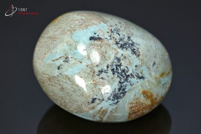 Turquoise polie en galet - Madagascar - minéraux polis 6,2 cm / 183g / BM913