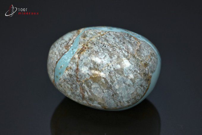 turquoise polie galet