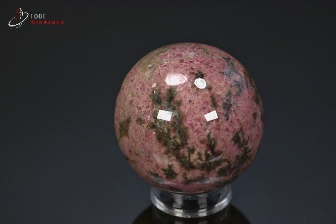 sphere polie rhodonite mineraux