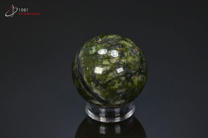 sphere polie jade nephrite mineraux