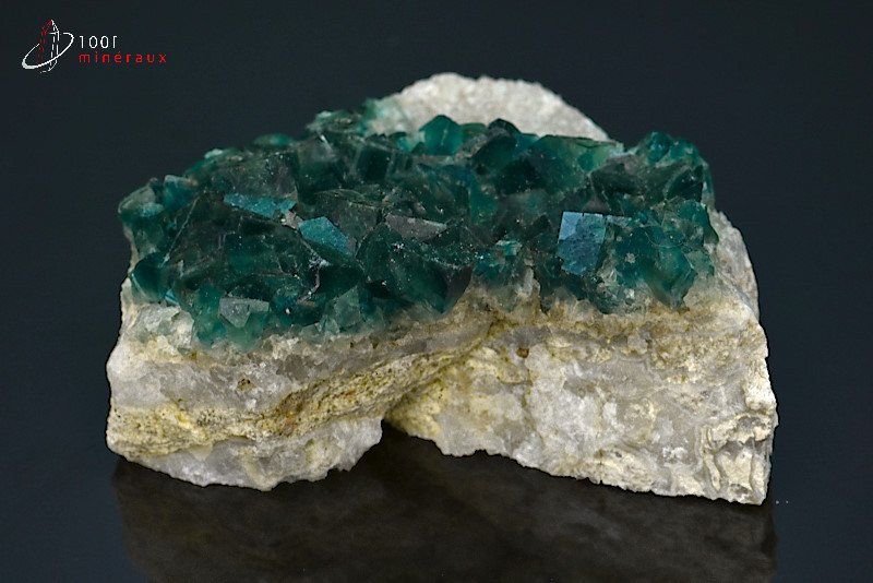 Fluorine verte cristallisée - Madagascar - minéraux à cristaux 8,2 cm / 283g / BN52