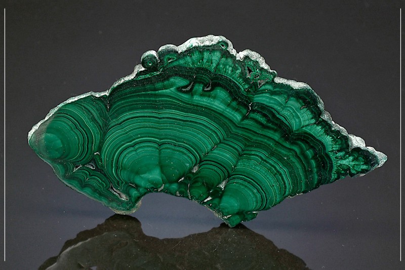 Malachite plaque polie