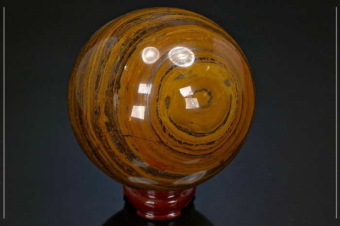 Sphère polie d'Oeil de tigre